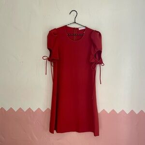 See by Chloe Ruched Sleeve Mini Shift Dress, Size 4